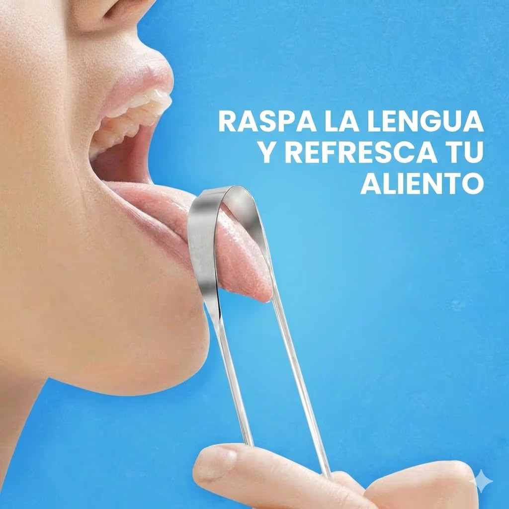 Raspador de Lengua de Acero Inoxidable